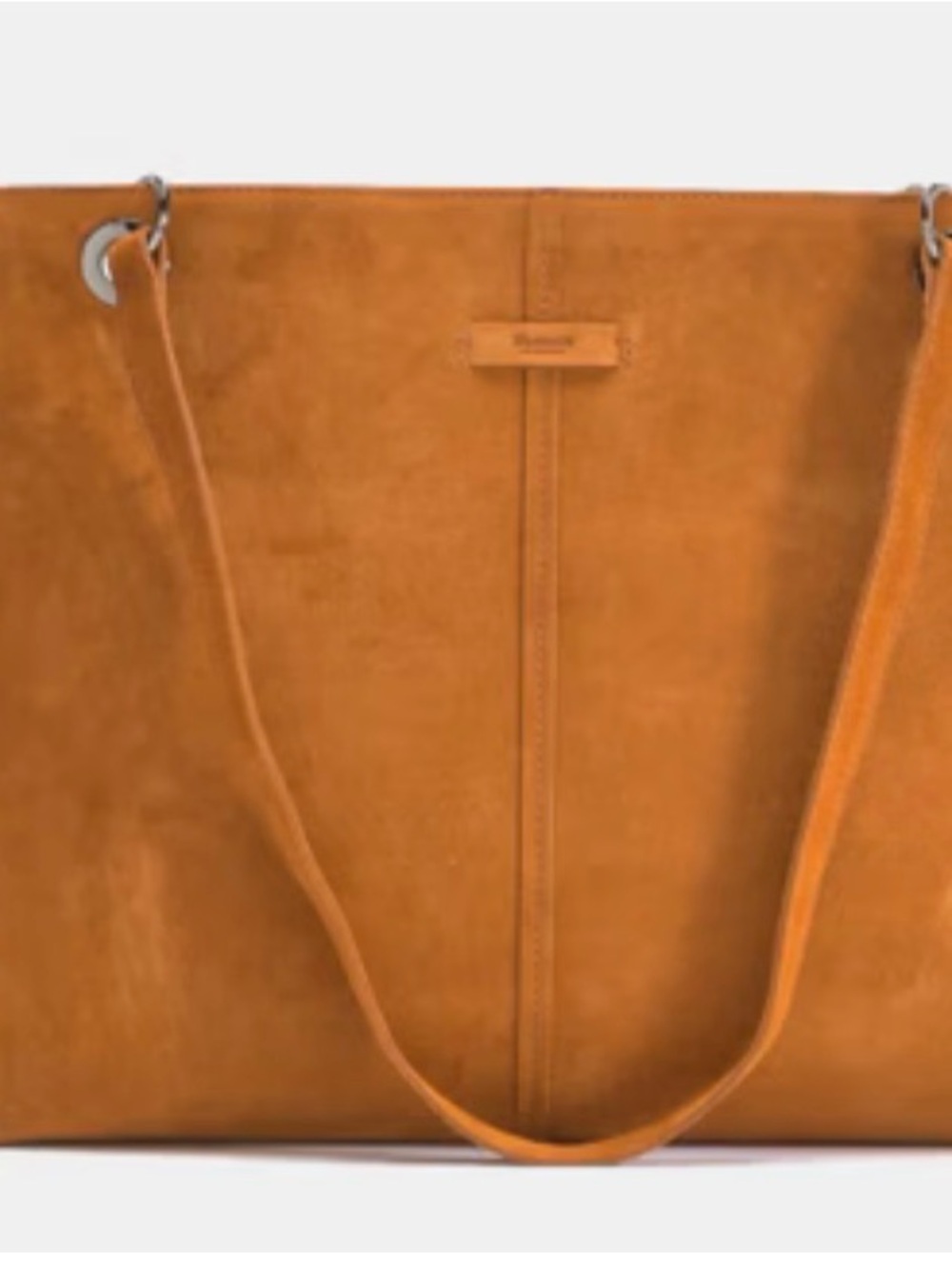 Hammitt Benjamin Cognac Brown Suede Tote Bag